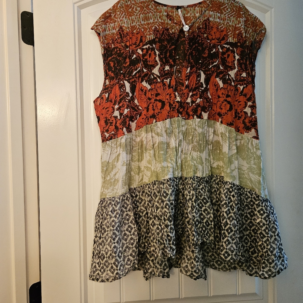 We the free batik cotton tunic